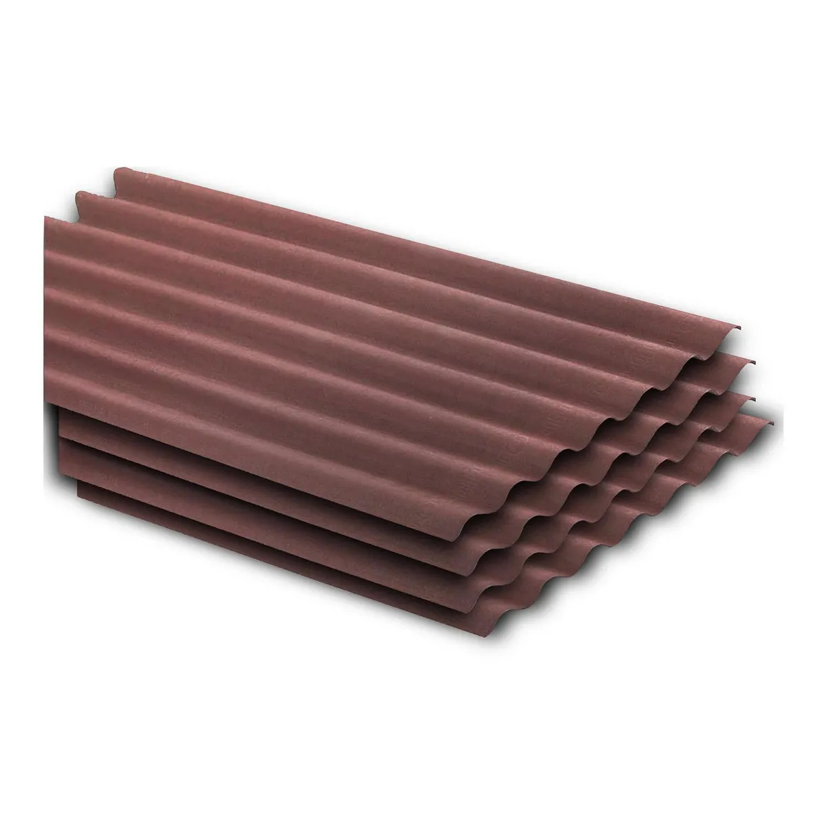 ONDULINE - Techo Fibra Vegetal 0.95x2mx3mm Onduline Rojo