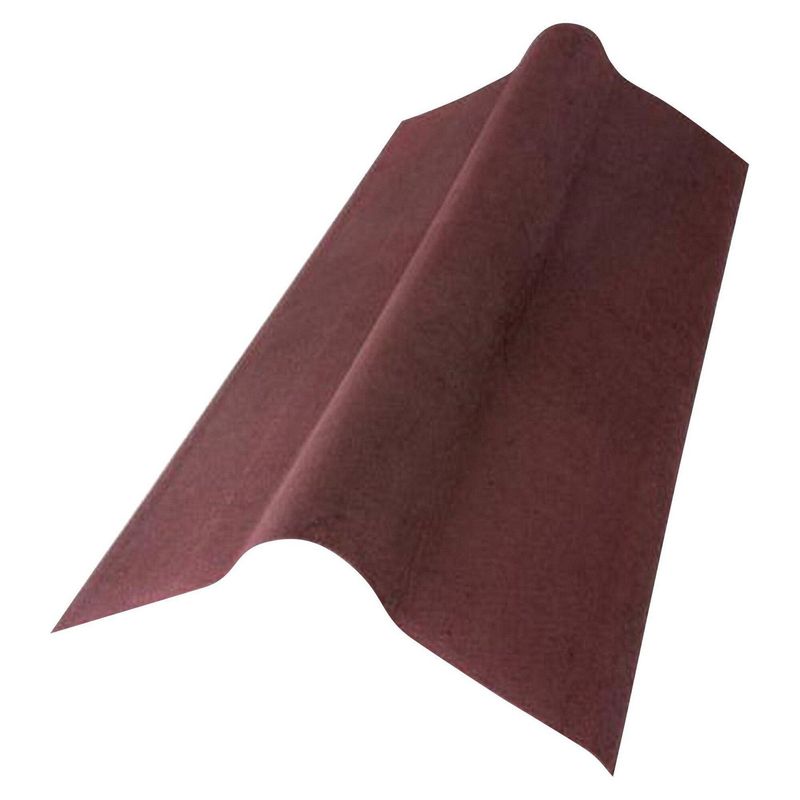 ONDULINE - Cumbrera Fibra Vegetal 0.52x2mx3mm Onduline Rojo