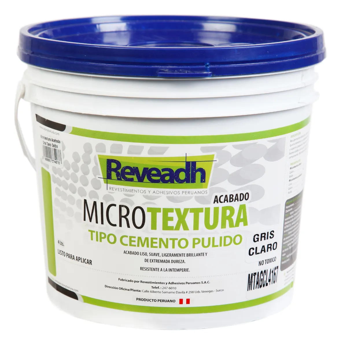 REVEADH - Microtextura Acabado Gris Claro 4L