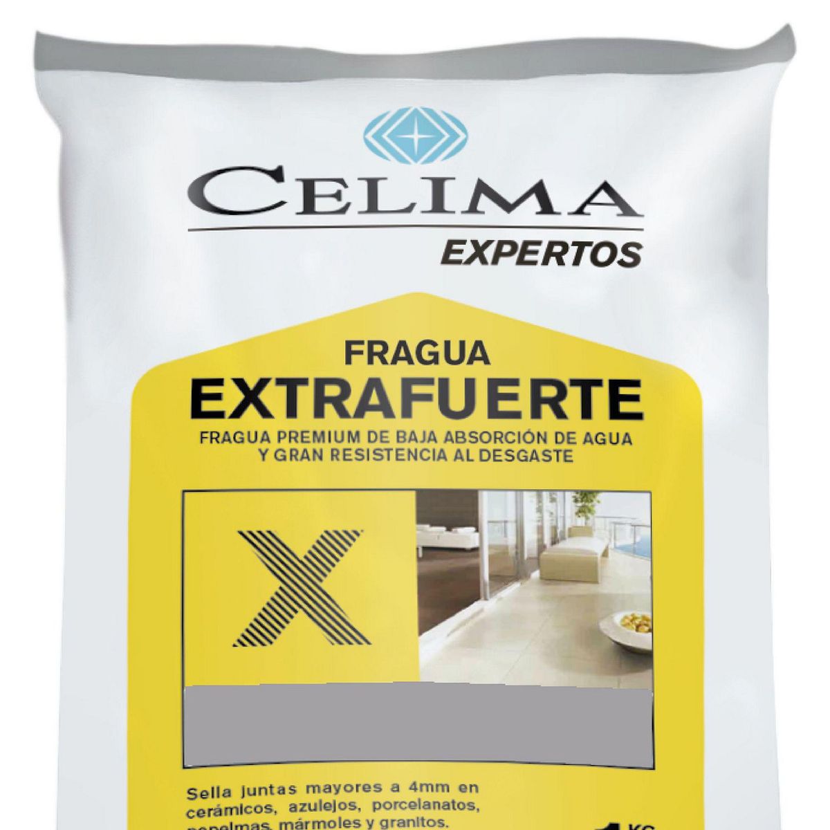 CELIMA - Fragua para Cerámicas o Porcelanatos Celima Aluminio 1kg