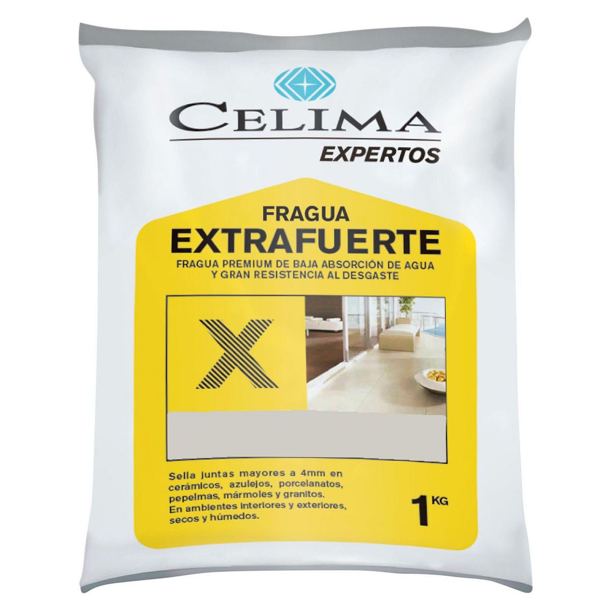 CELIMA - Fragua para Cerámicas o Porcelanatos Celima Gris 1kg
