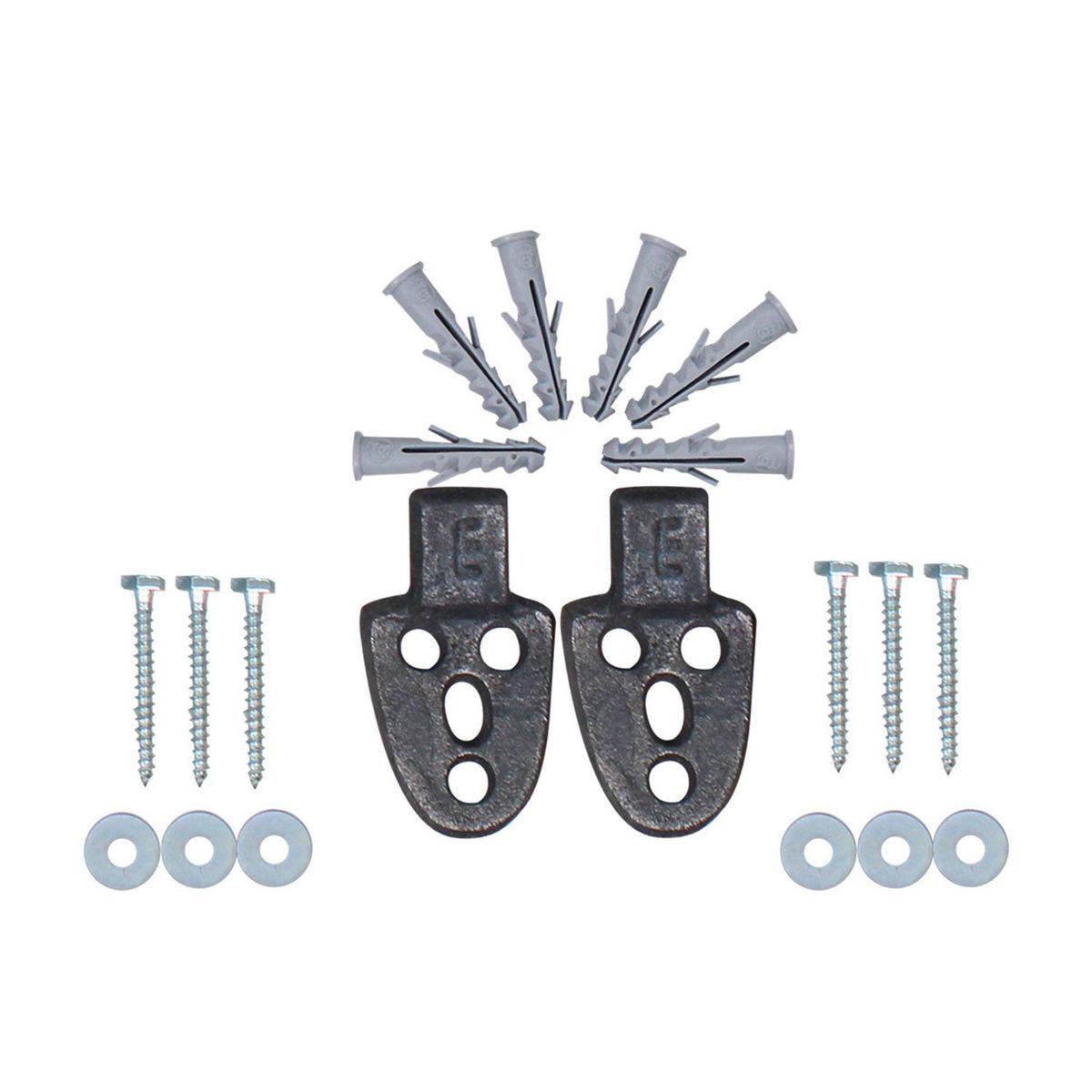 ECKOGRIF - Kit 2 Uñas de Fierro para Lavatorio