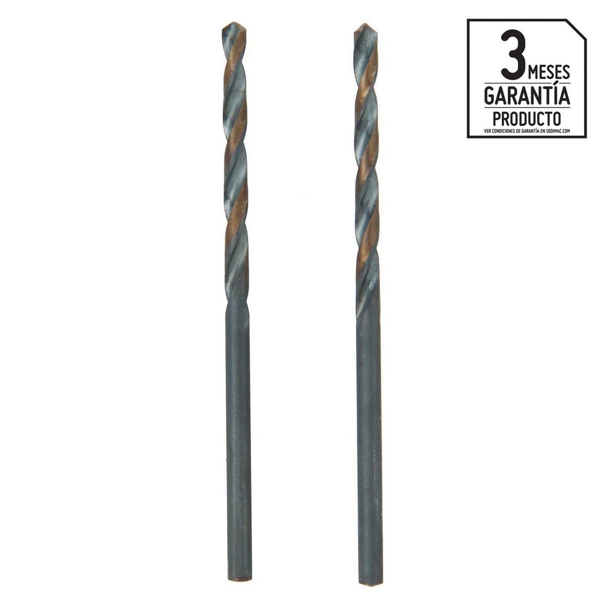 BAUKER - Broca para Metal 3.0 mm 2 Piezas Bauker