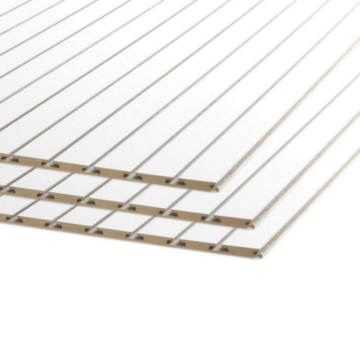 TRUPAN - Tablero MDF Trupan Ranurado Blanco 18mm 1.52x2.44m