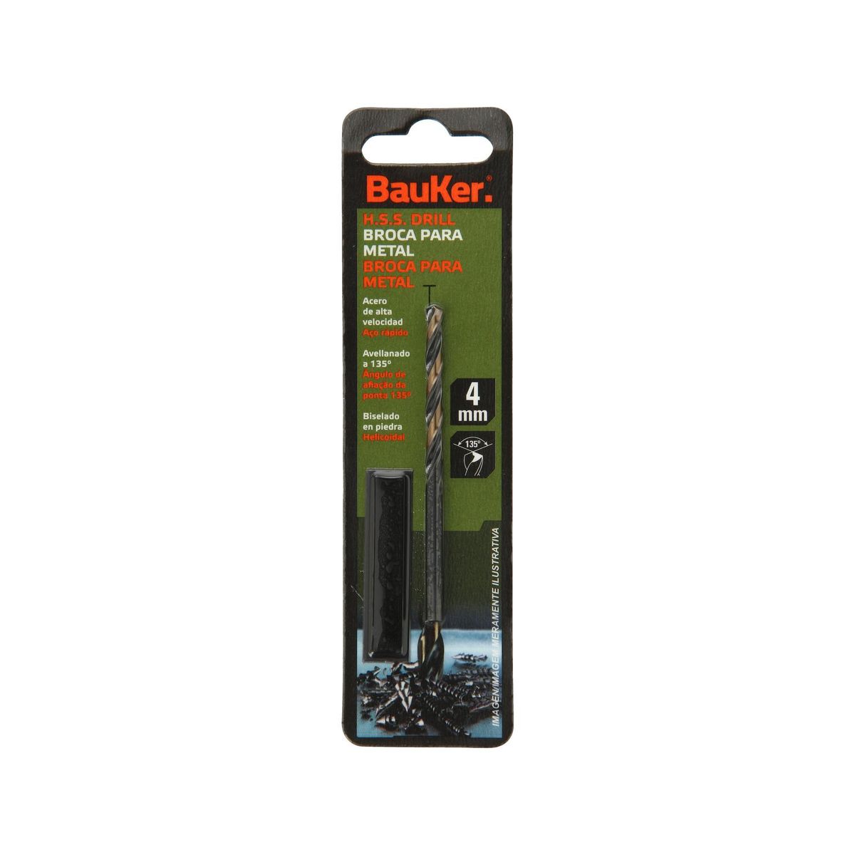 BAUKER - Broca para Metal 4.0 mm Bauker