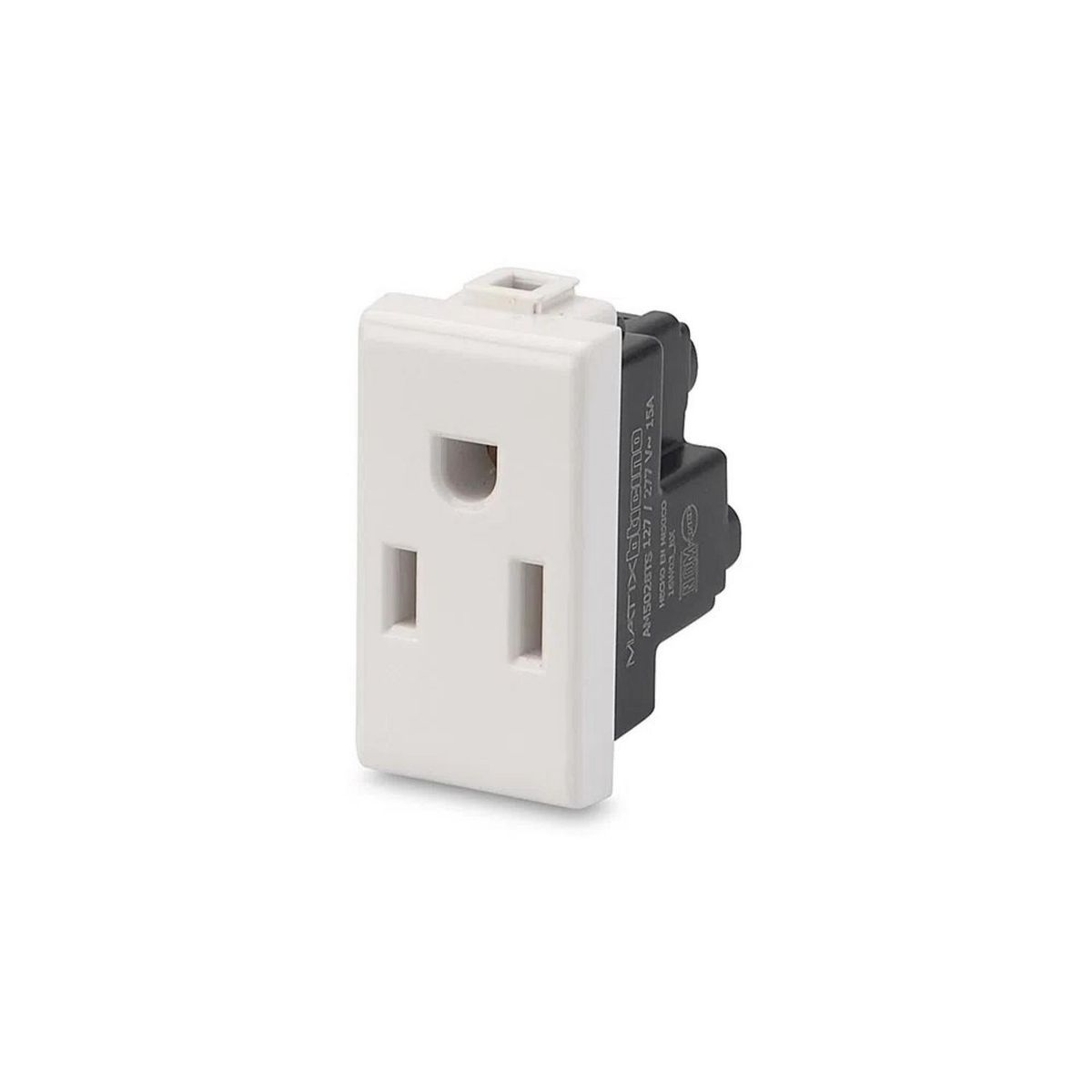 BTICINO - Dado Toma Simple Americano P/T Matix Blanco