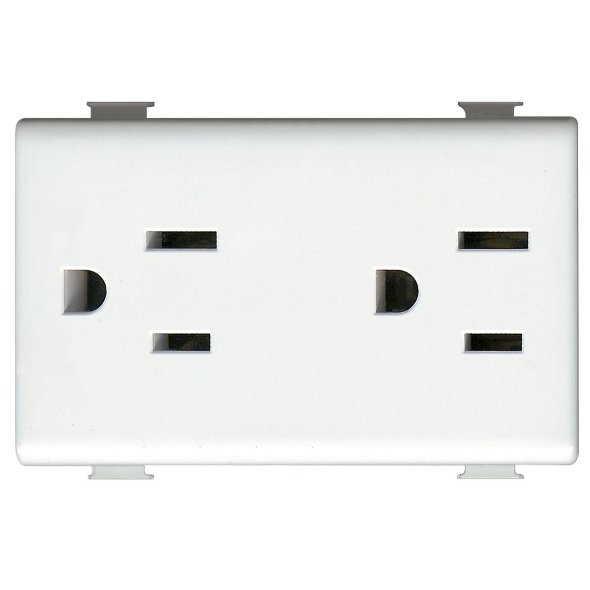 BTICINO - Dado Toma Doble Americano Matix Blanco