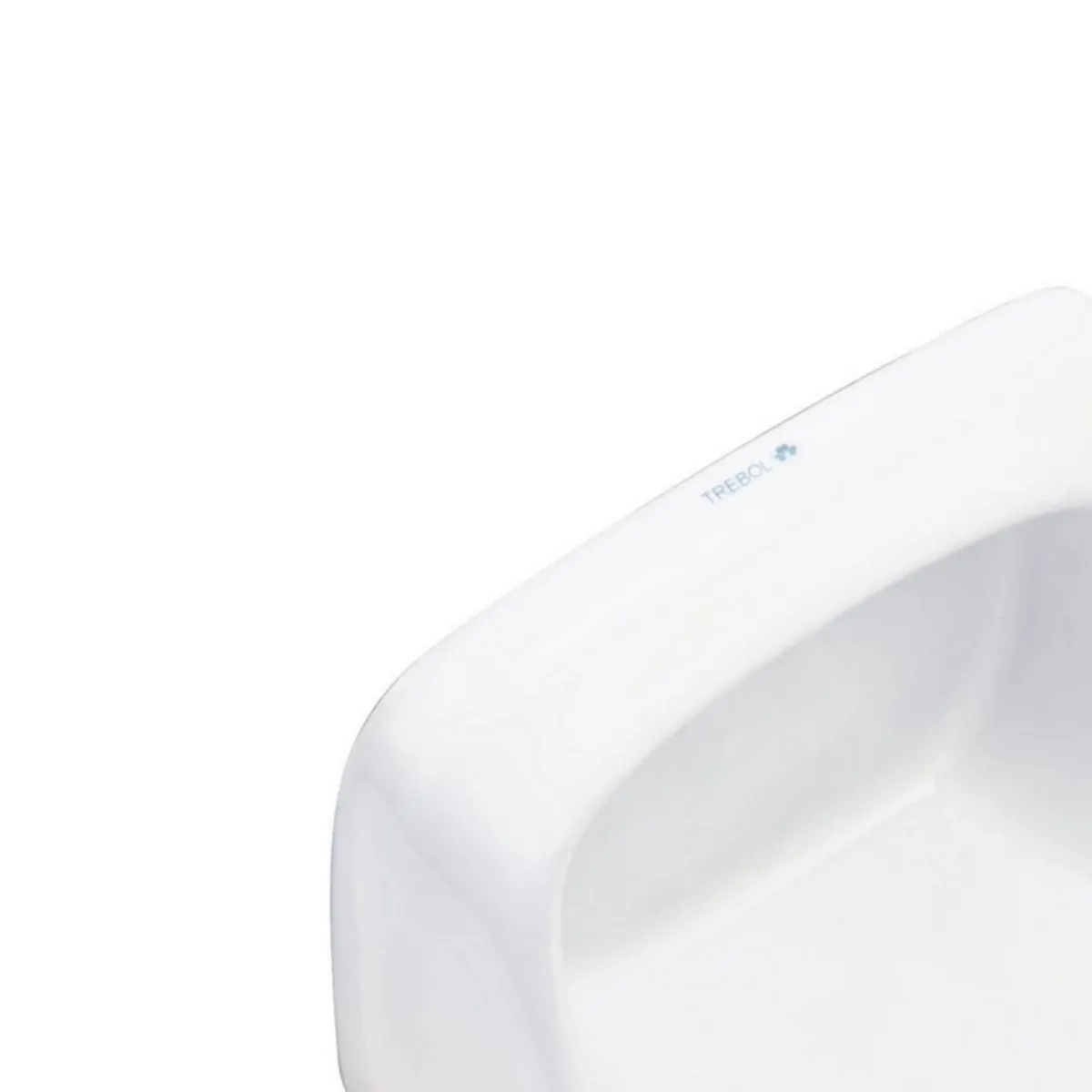 TREBOL - Jabonera blanco 13x15cm