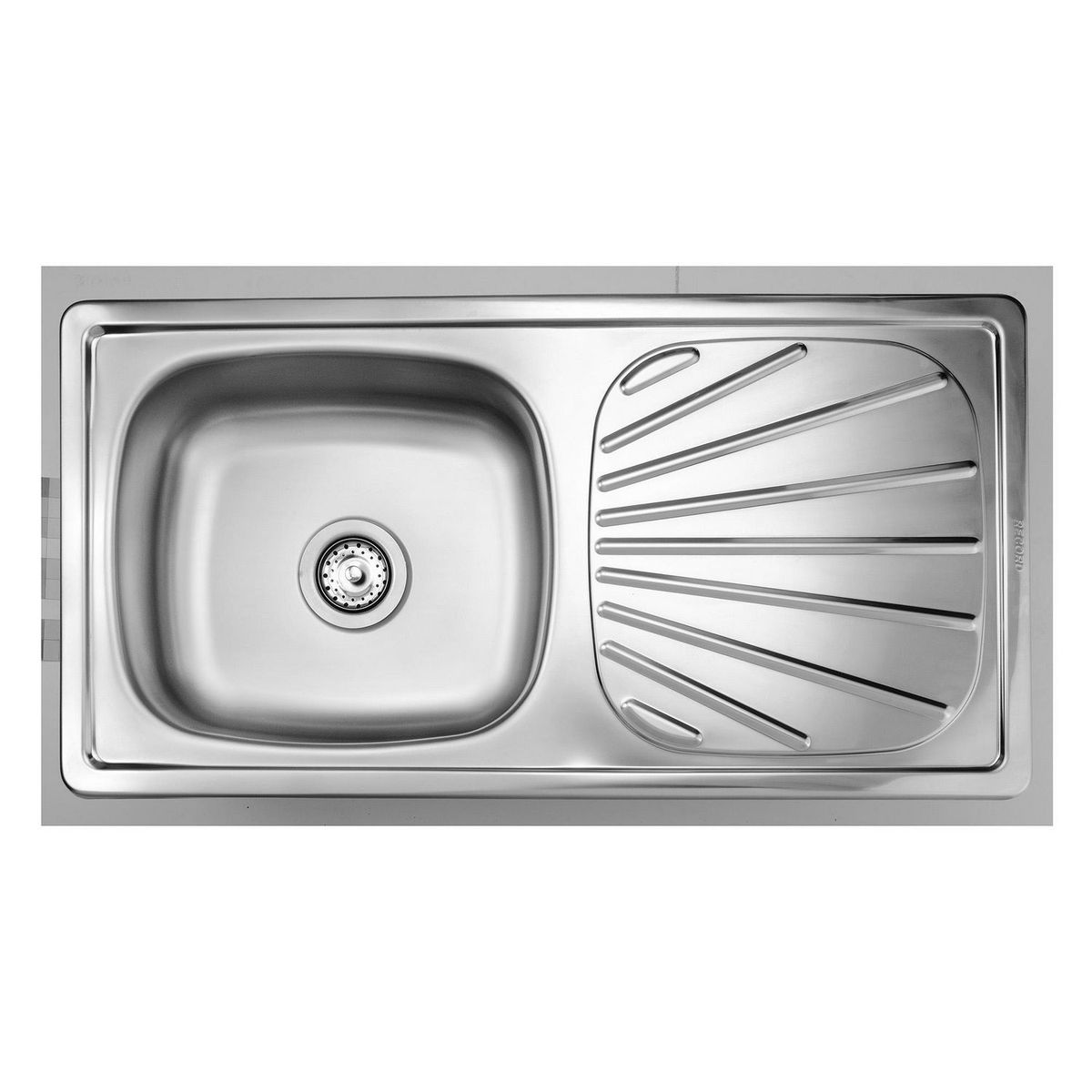 RECORD - Lavadero de Cocina Record Acero Inoxidable 1 Poza Durainox 89.3x46cm