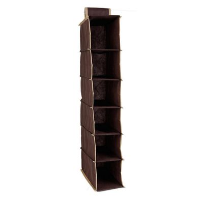 Organizador de Zapatos 6 Divisiones Marrn