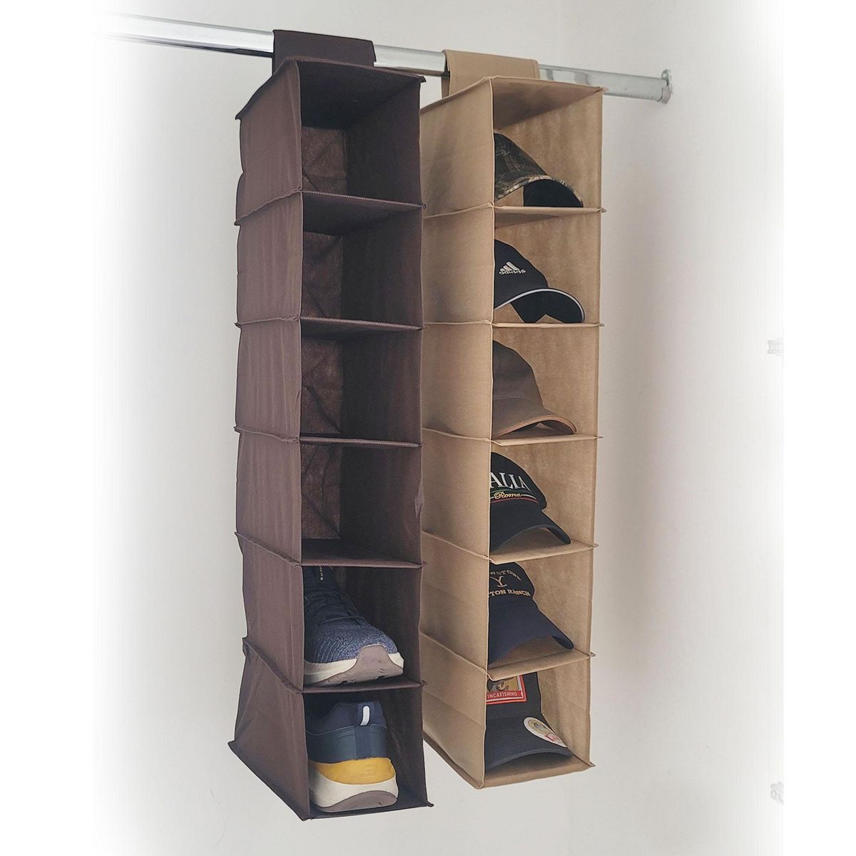 RAPALLO - Organizador de Zapatos 6 Divisiones Marrón