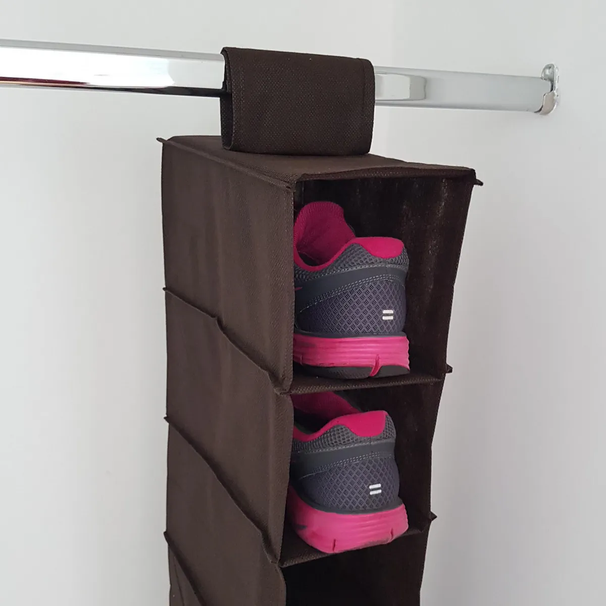 RAPALLO - Organizador de Zapatos 10 Divisiones Marrón 