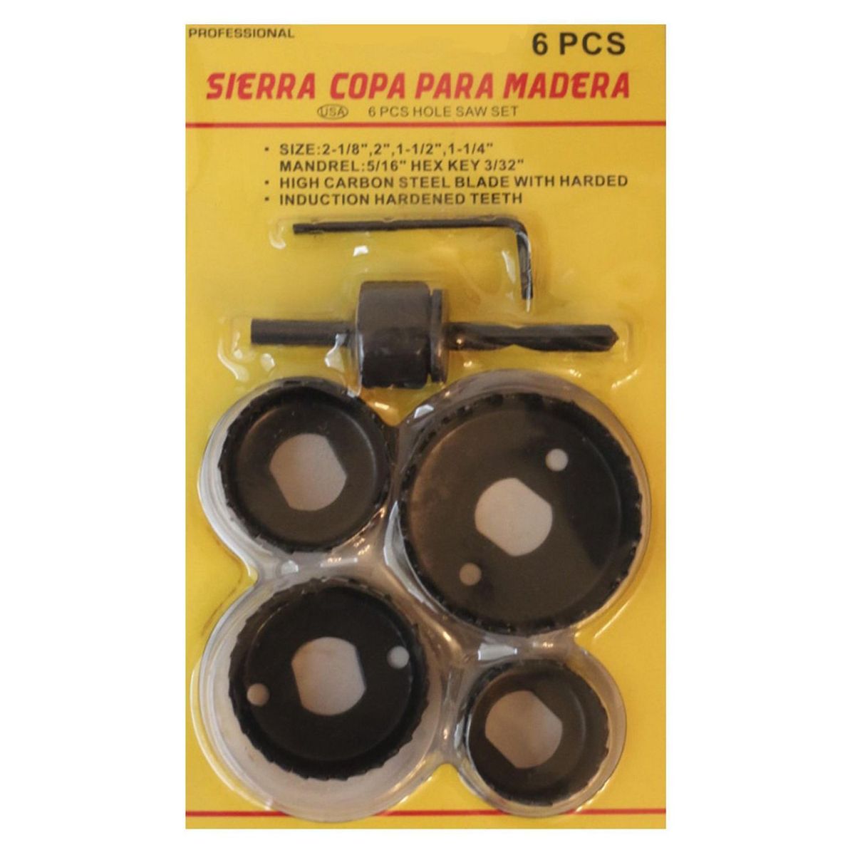 MAJOR - Juego de Sierras Copa 6 Piezas Major