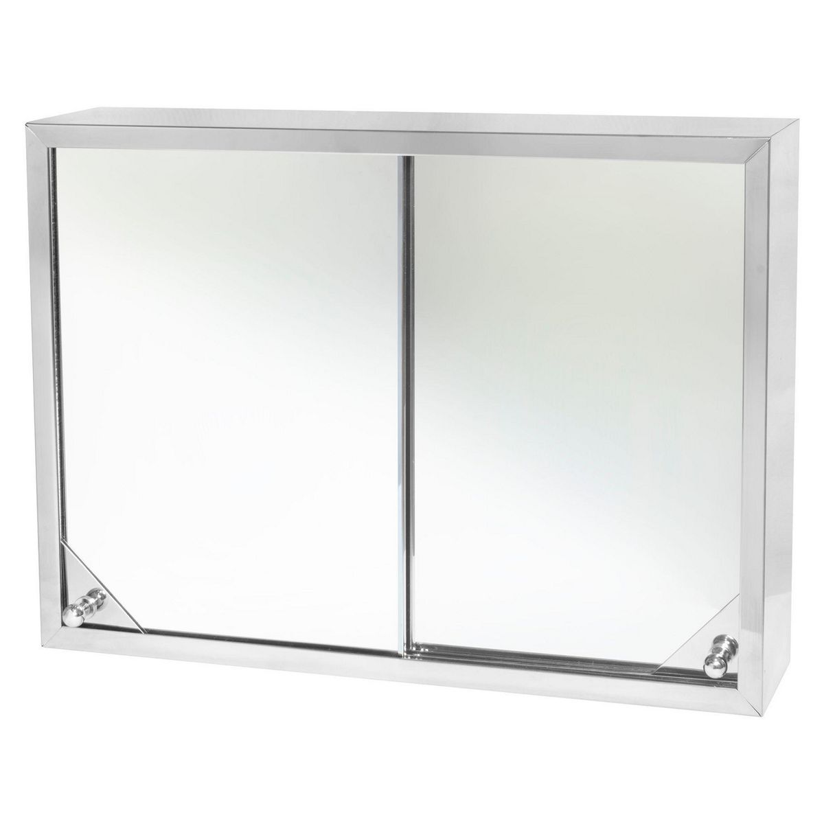 GENERICO - Botiquin de Baño Una Puerta Corrediza con Espejo 37x51x10cm