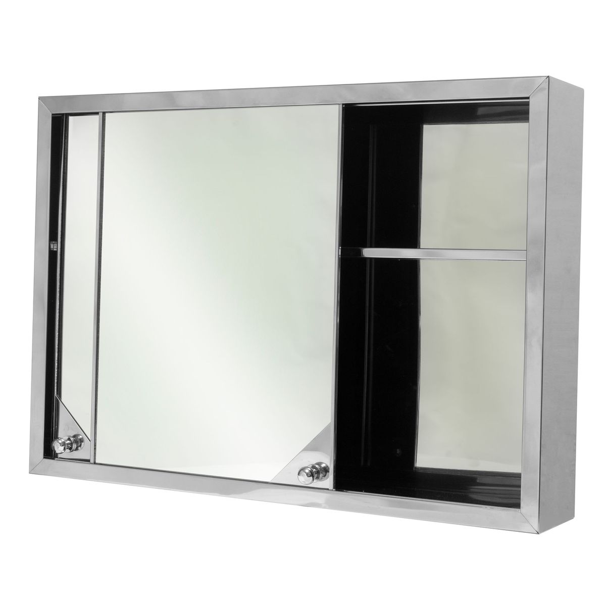 GENERICO - Botiquin de Baño Una Puerta Corrediza con Espejo 37x51x10cm