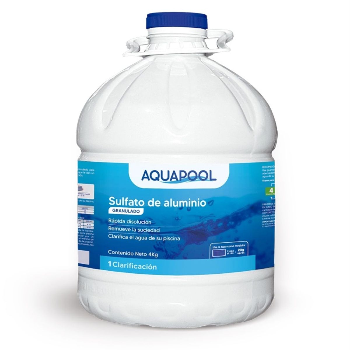 AQUAPOOL - Sulfato de Aluminio Granulado 4kg