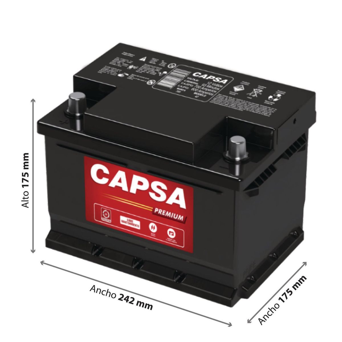 CAPSA - Batería Premium 42I 700/470 Amp/11 Placas Br (11Wi)