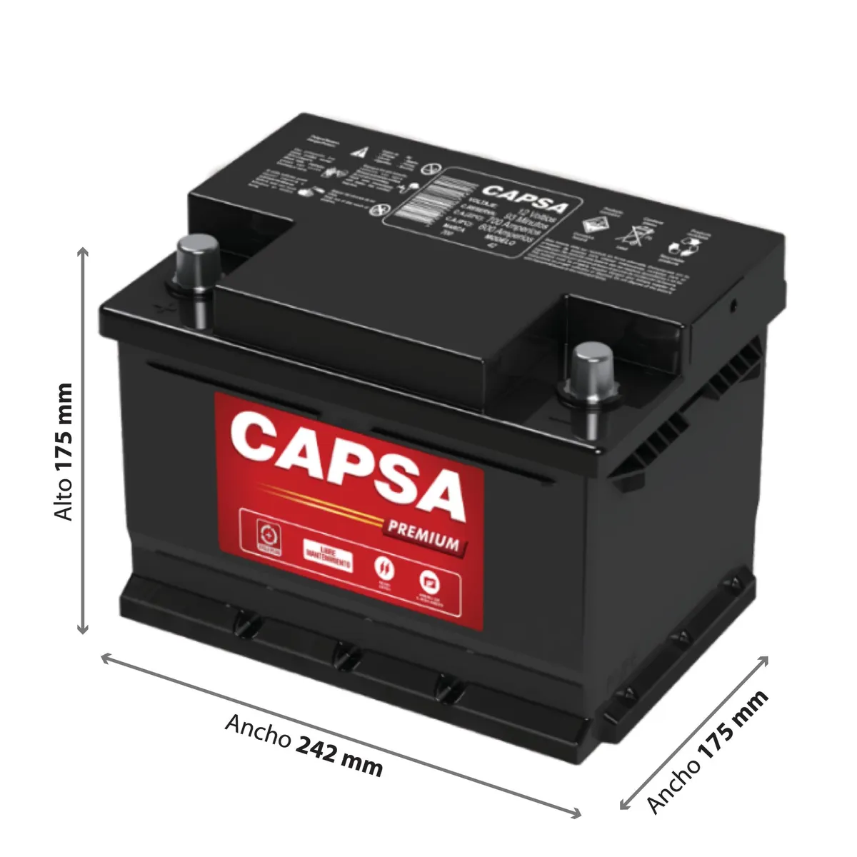 CAPSA - Batería Premium 42I 900 /550 Amp /13 Placas (13Wi)