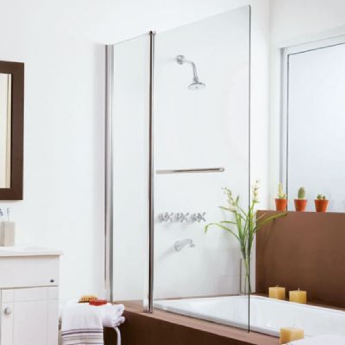 SENSI DACQUA - Mampara para Ducha sobre Bañera 126x140cm