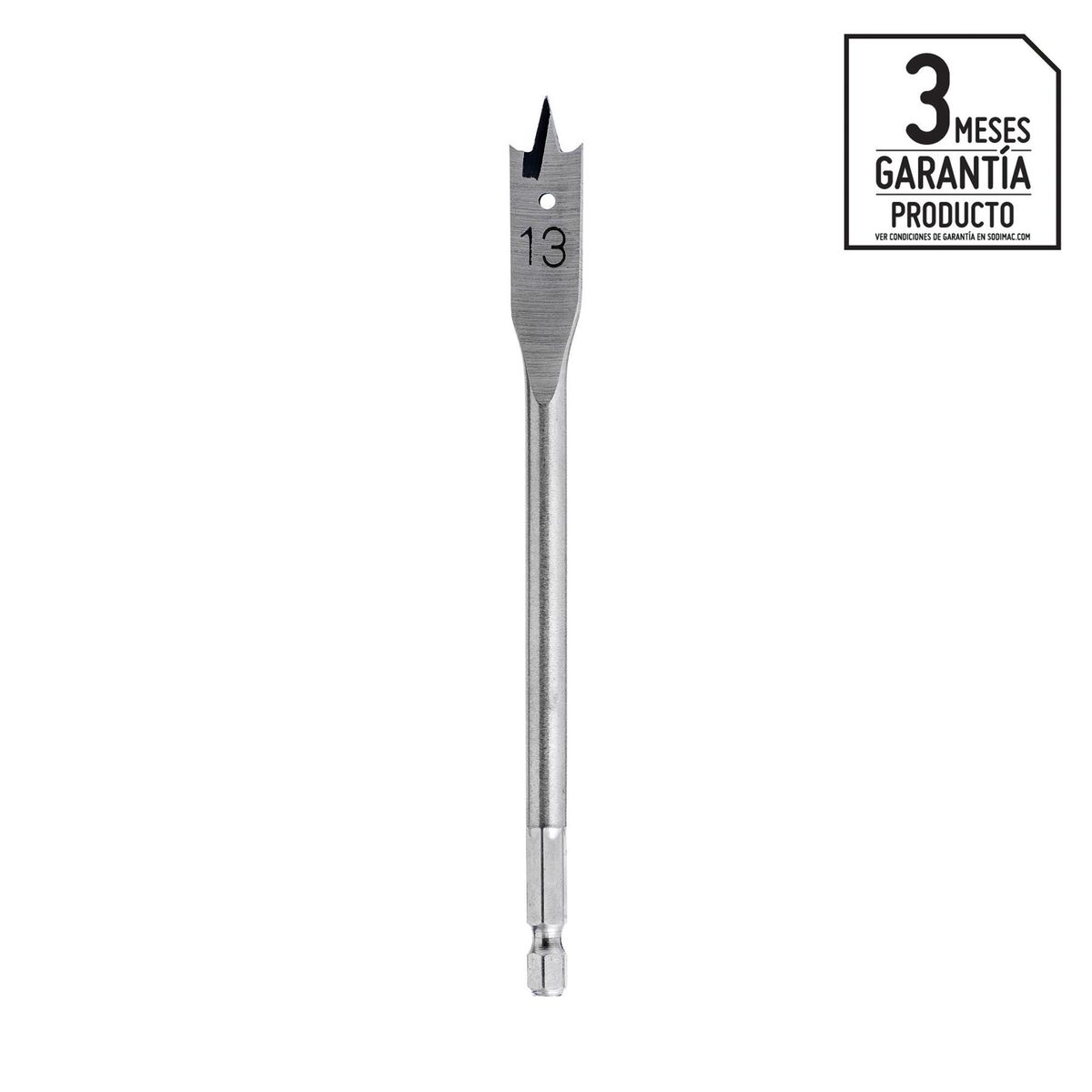 BAUKER - Broca Paleta para Madera 13 mm Bauker