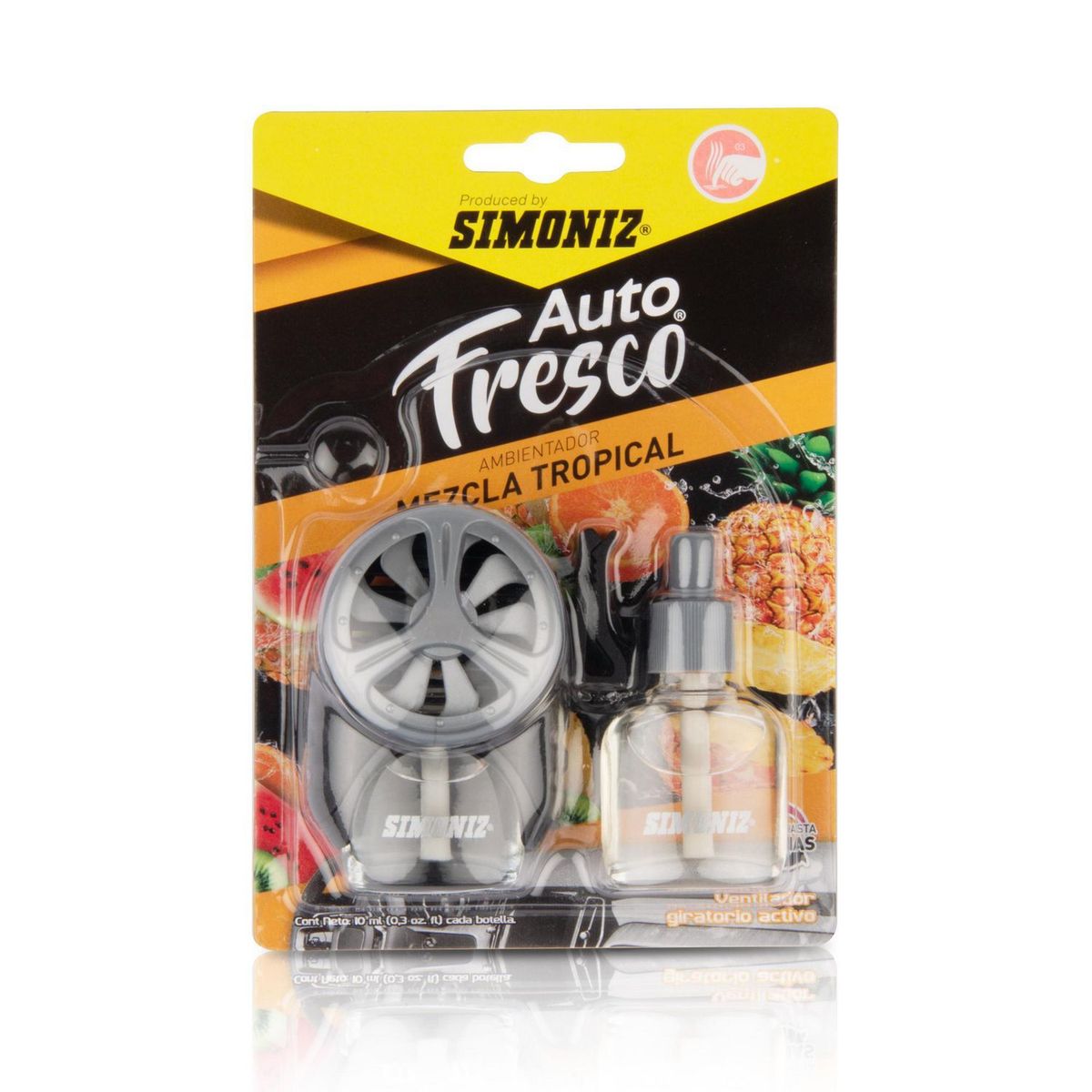 SIMONIZ - Kit Ambientador SIMONIZ Auto Fresco Tropical más Repuesto 10ml