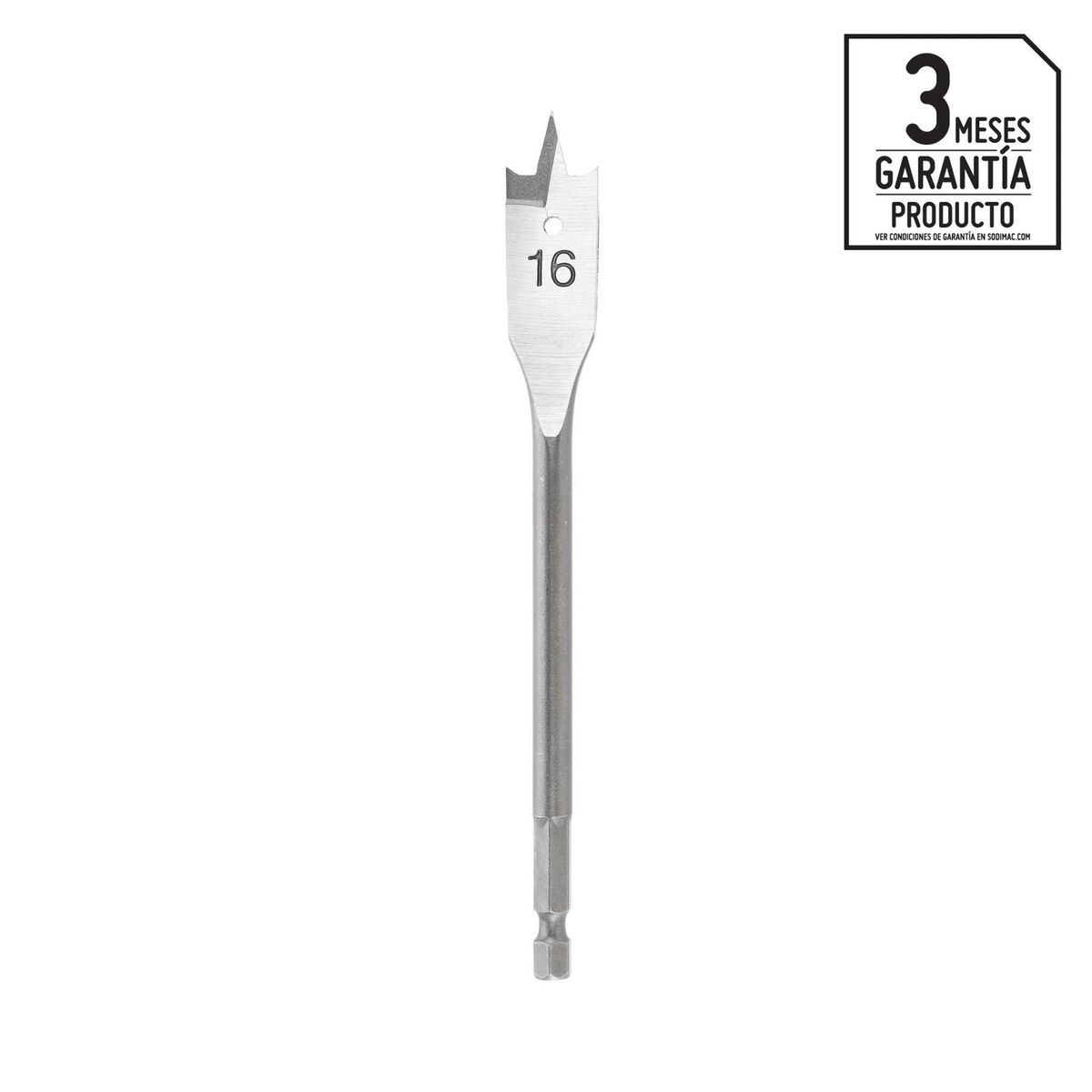 BAUKER - Broca Paleta para Madera 16 mm Bauker