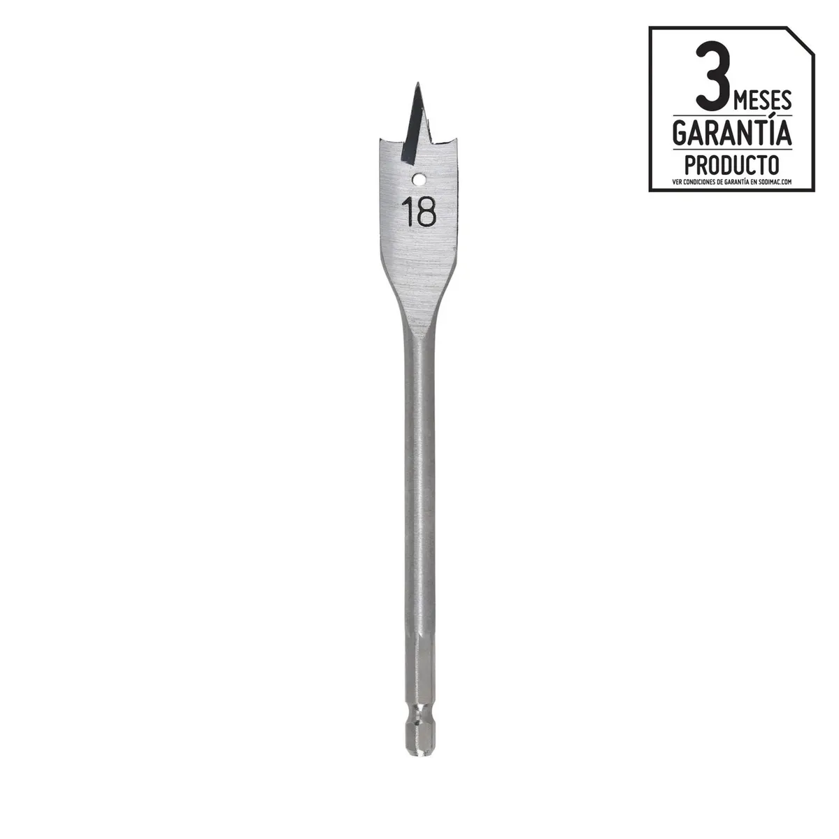 BAUKER - Broca Paleta para Madera 18 mm Bauker