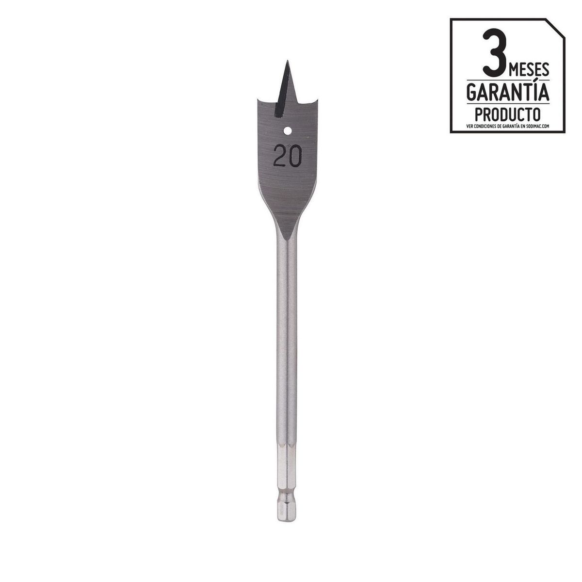 BAUKER - Broca Paleta para Madera 20 mm Bauker