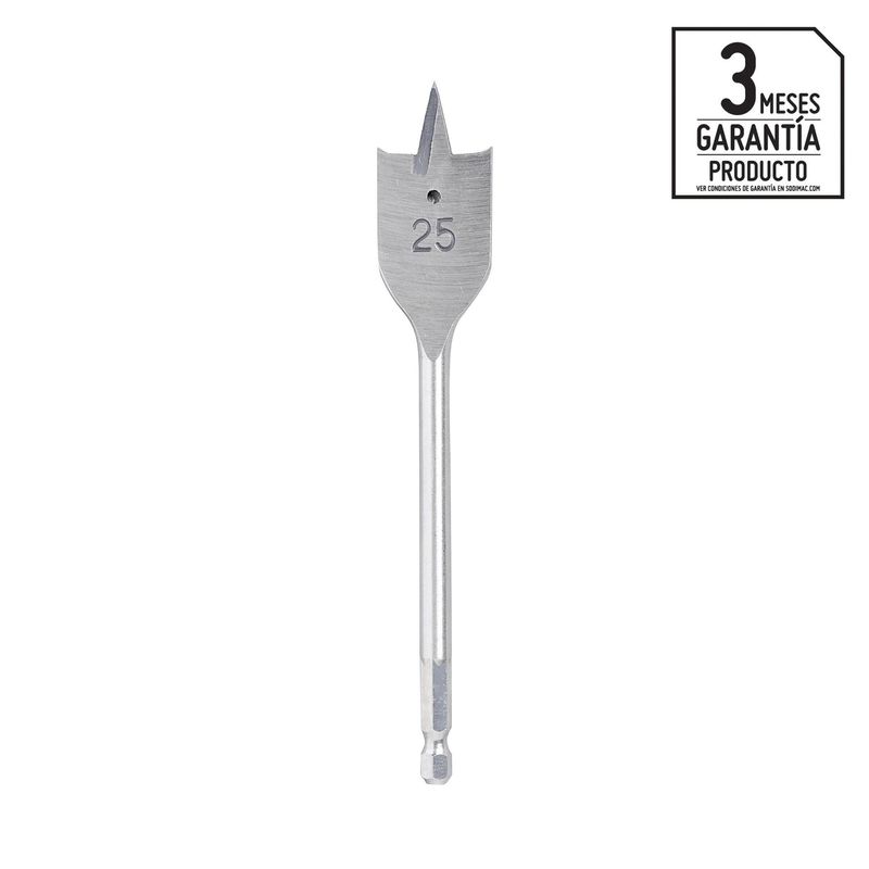 BAUKER - Broca Paleta para Madera 25 mm Bauker