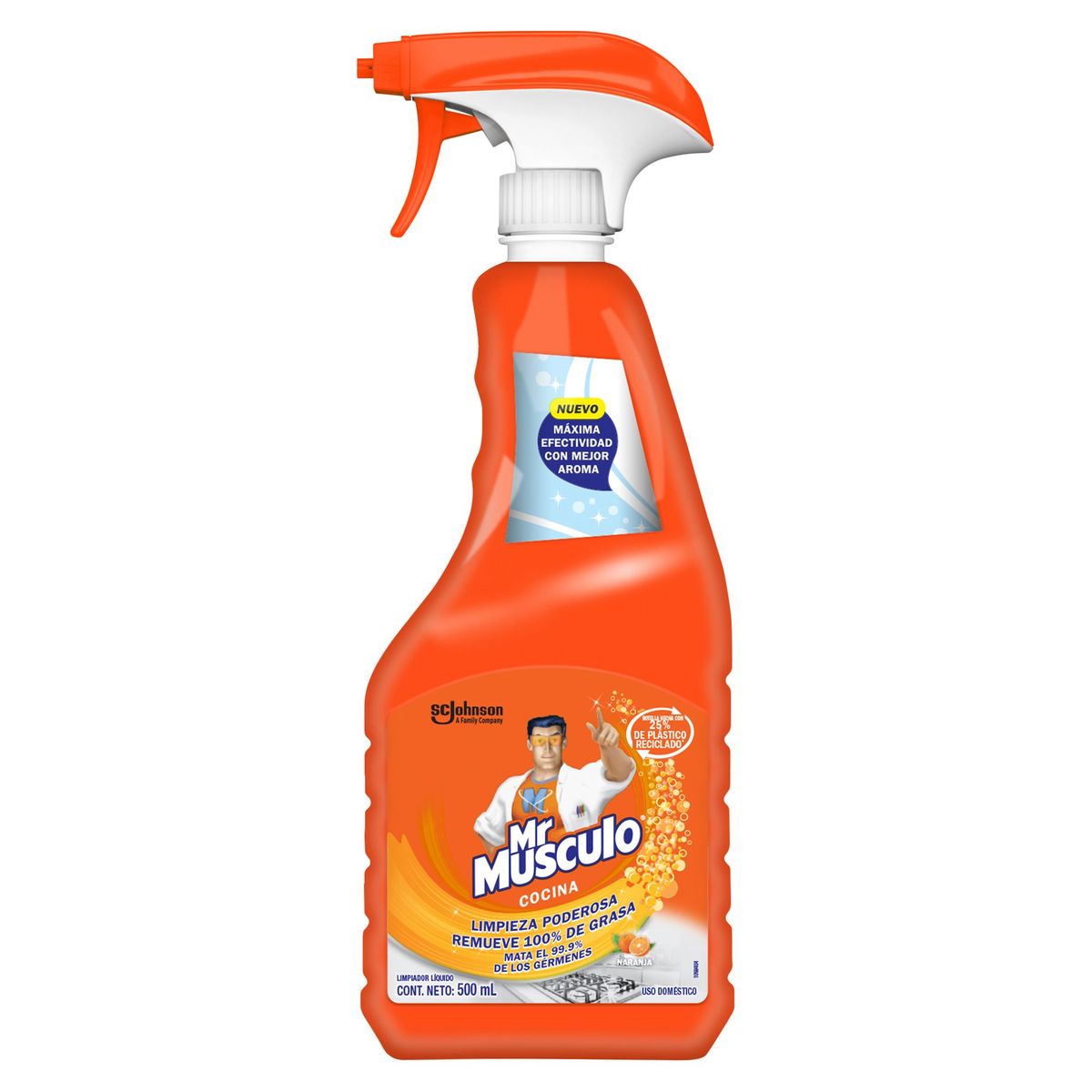 MR MUSCULO - Desengrasante Mr Musculo Cocina Naranja Con Gatillo 500Ml