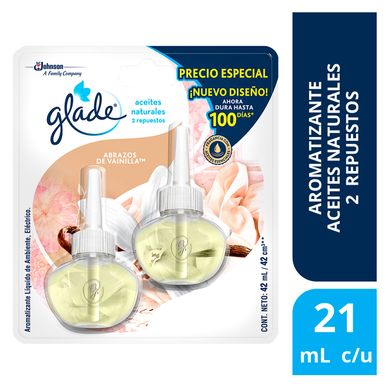 Repuestos de Aceite Natural Glade Brisas de Vainilla 2 unid.