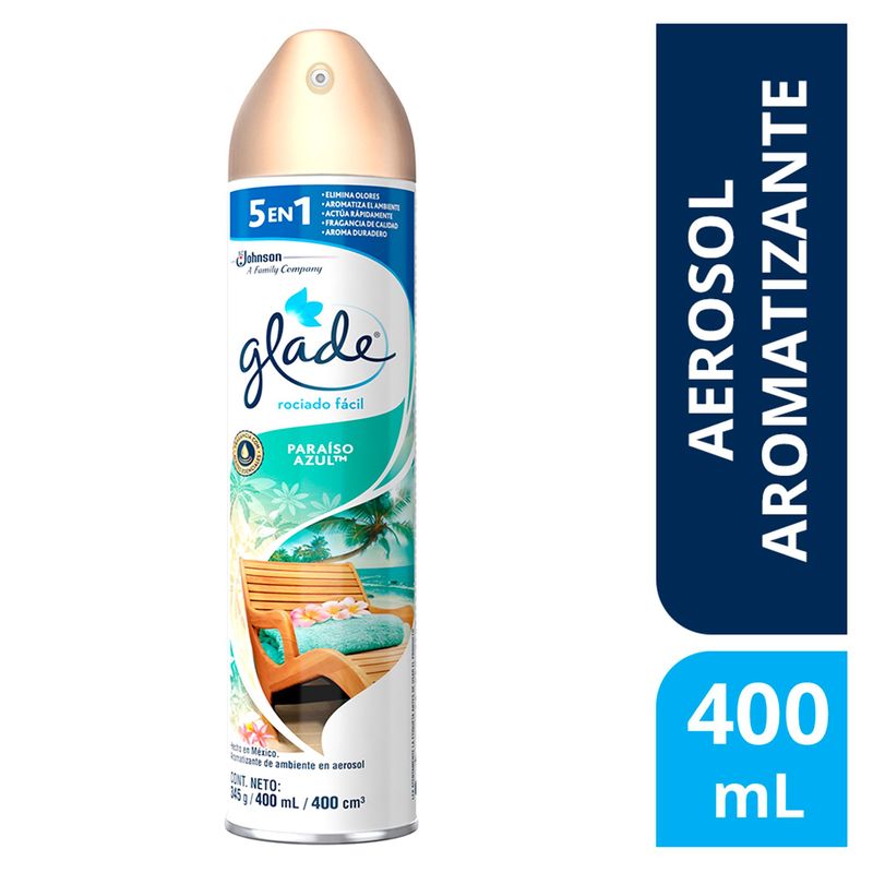 GLADE - Ambientador Glade En Spray Paraíso Azul 400Ml