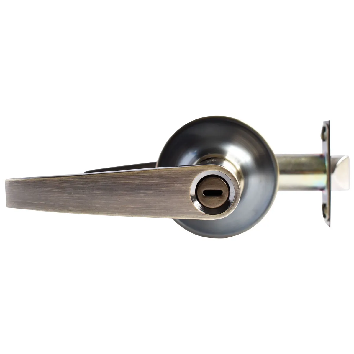 FIXSER - Cerradura de Manija Baño Bronce