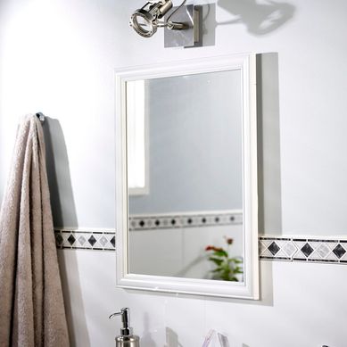 Espejo Decorativo Rectangular Chicago Blanco 40x50cm