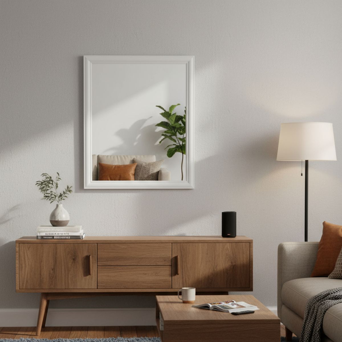 JUST HOME COLLECTION - Espejo Decorativo Rectangular Chicago 40x50cm