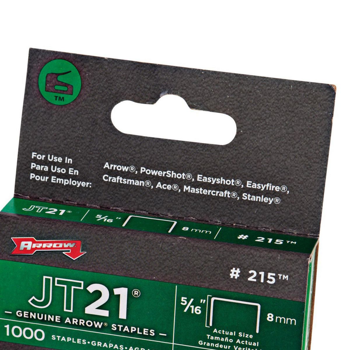 ARROW GROUP - Grapas 5/16" Metal 1000 Unidades Arrow