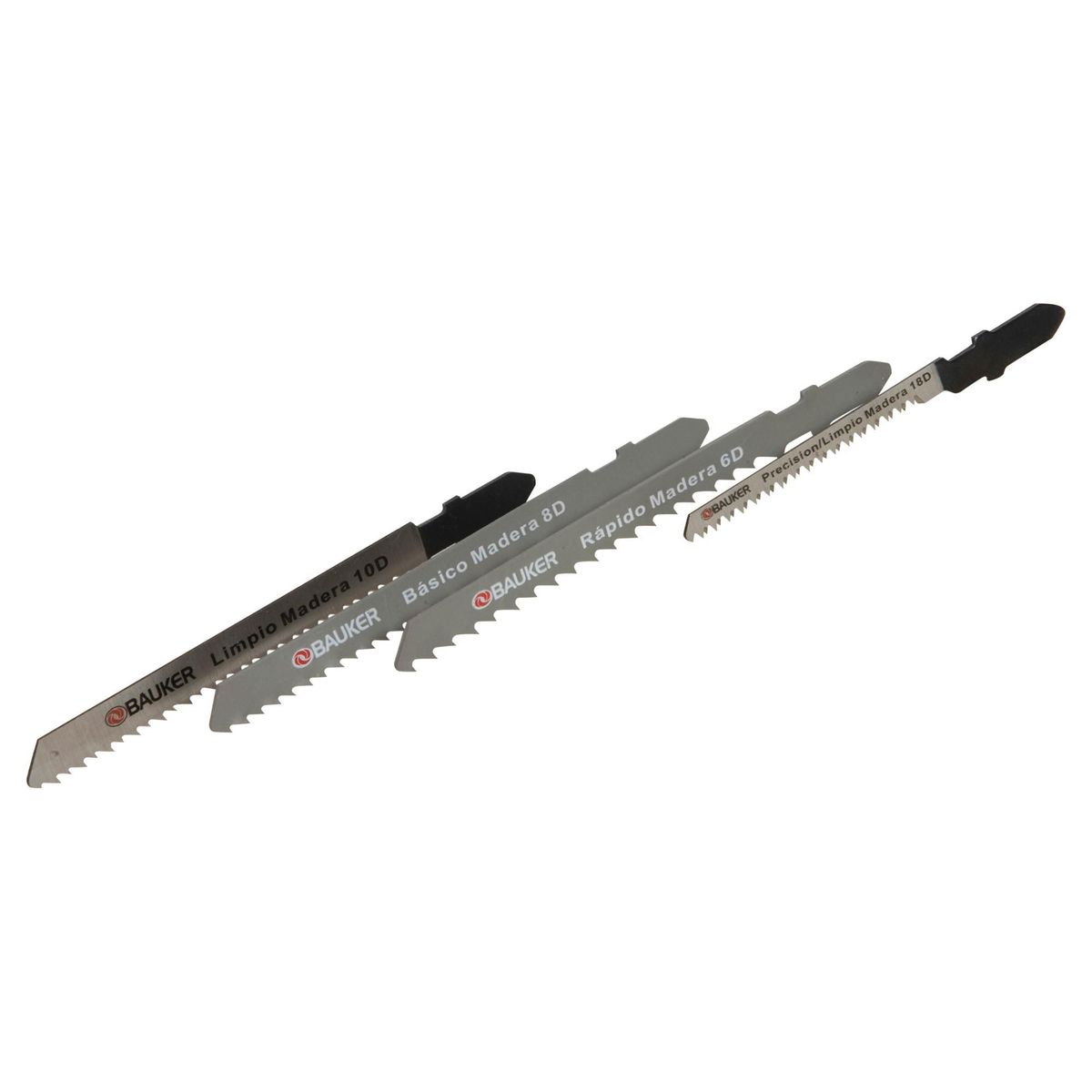 BAUKER - Hoja de sierra - Set de Hojas Surtidas 4 Unidades Bauker