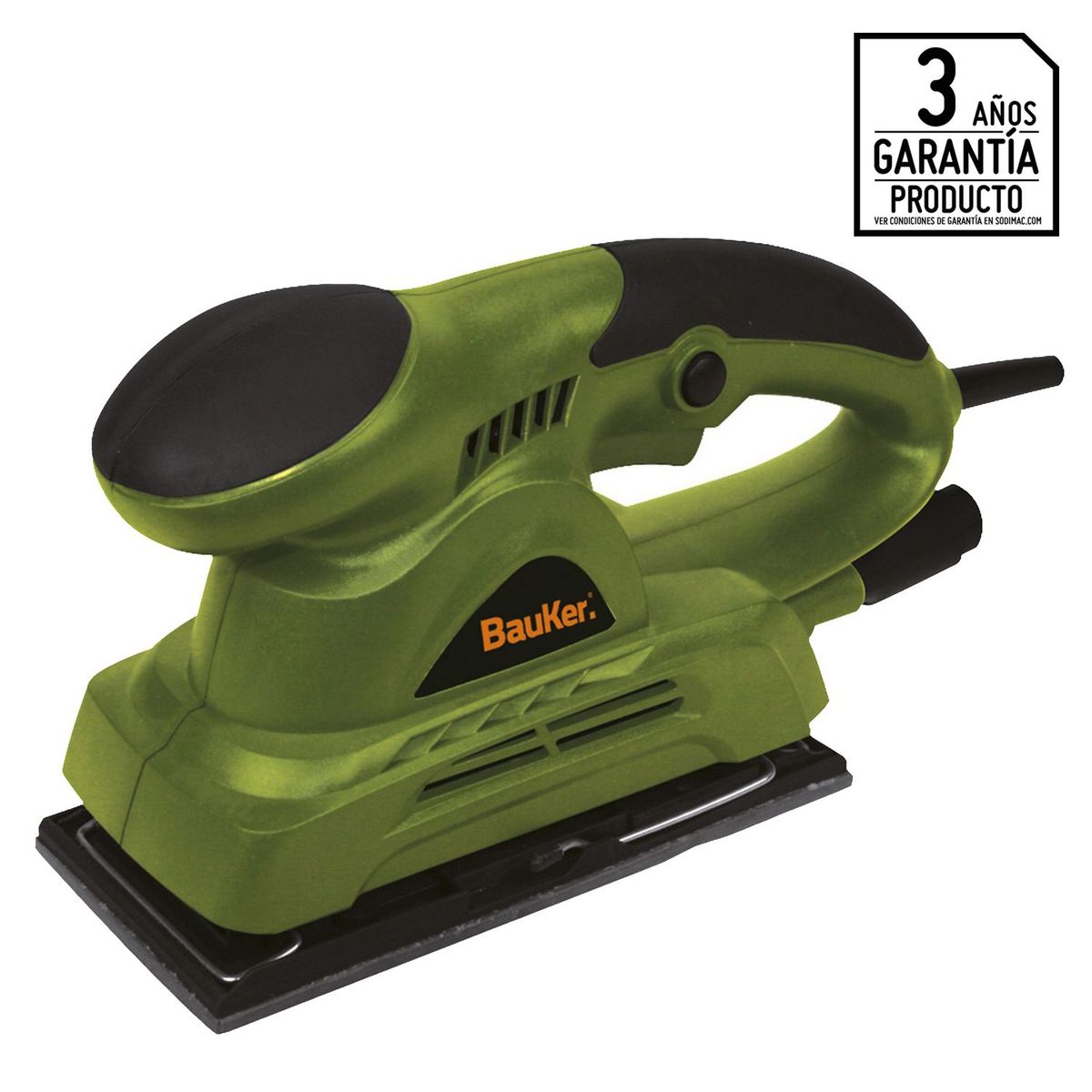 BAUKER - Lijadora Orbital 1/3" 150W Eléctrica