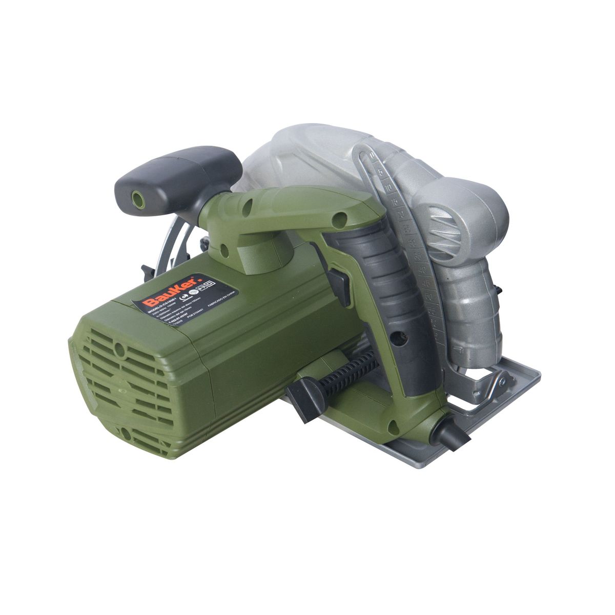 BAUKER - Sierra Circular Eléctrica Bauker 7 1/4" 1500W + 1 Hoja de Sierra