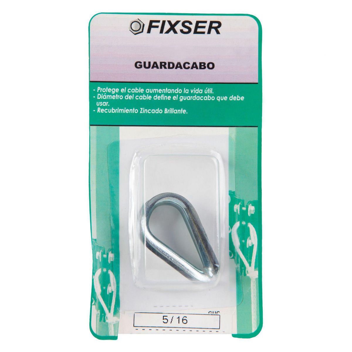 FIXSER - Guardacabo Protege Cable 5/16 (8.0) 1 unid.