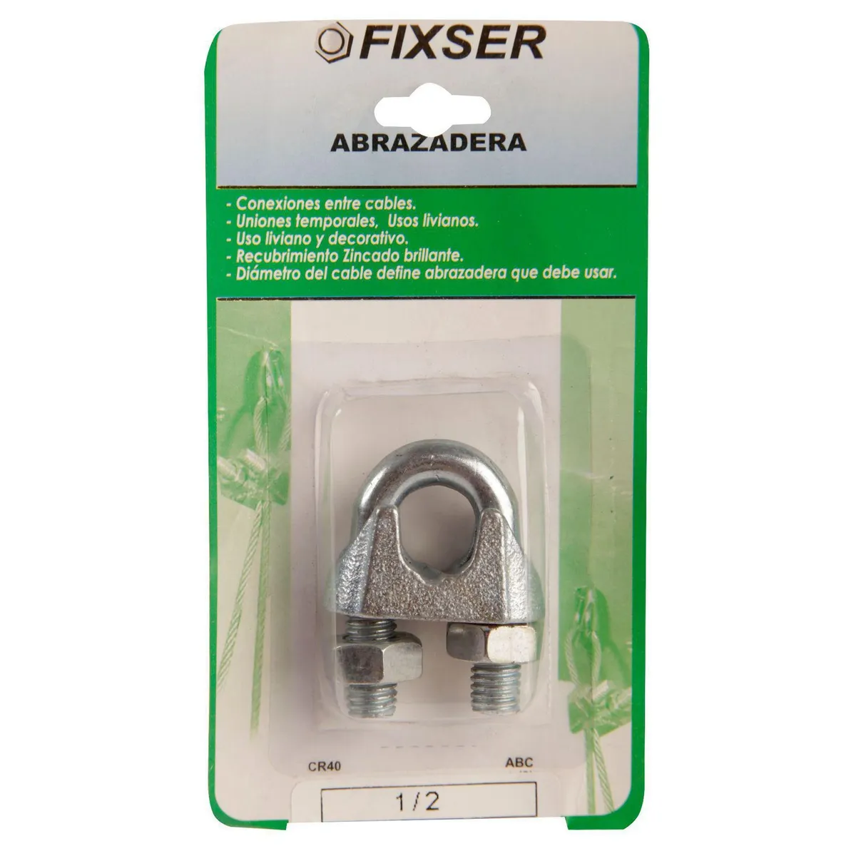 FIXSER - Abrazadera Protege Cable 1/2 1 unid.