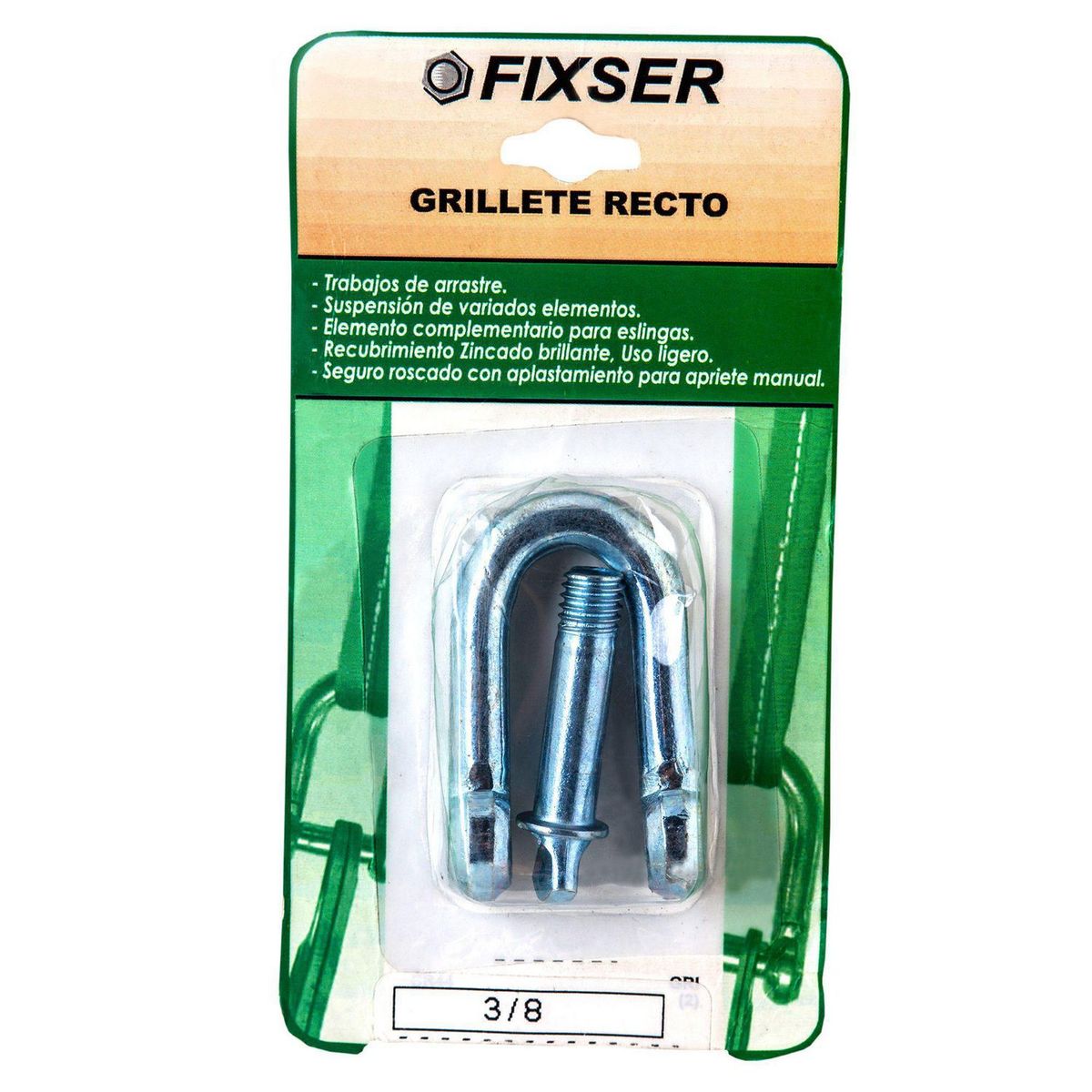 FIXSER - Grillete de Acero 3/8"
