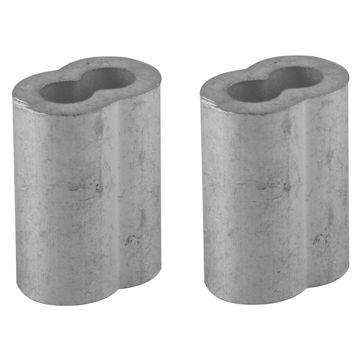 FIXSER - Abrazadera Tubular Aluminio 3/16 2 unid.