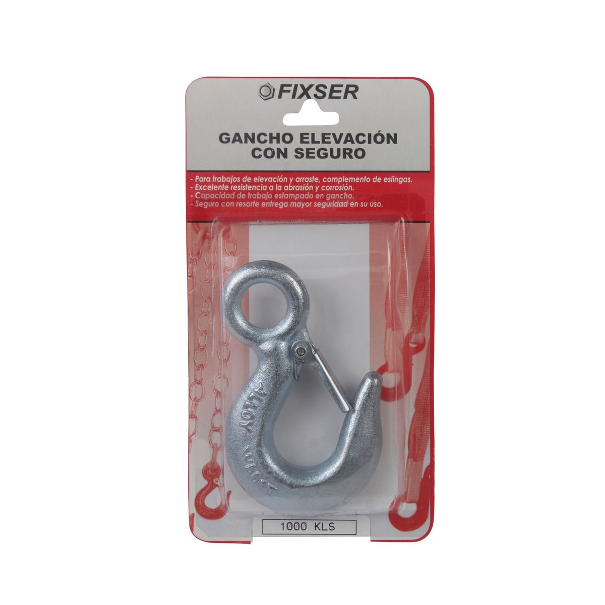 FIXSER - Gancho de Elevación con Seguridad 1000KL 1 unid.