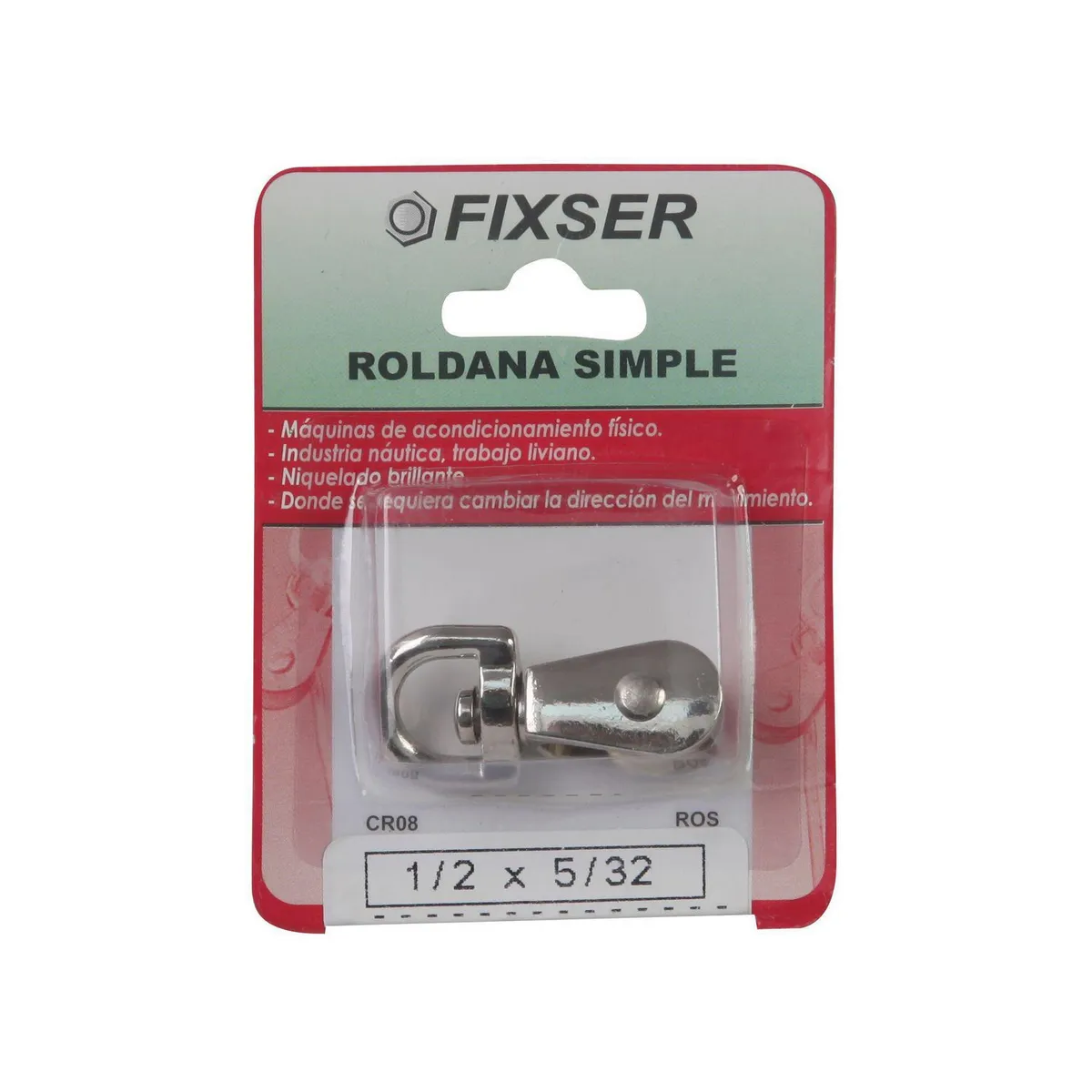 FIXSER - Roldana Simple 1/2 X5/32 1 unid.