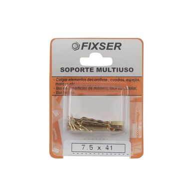 Soporte para Colgar Multiuso 7.5x41 con Clavo x 6 unid.