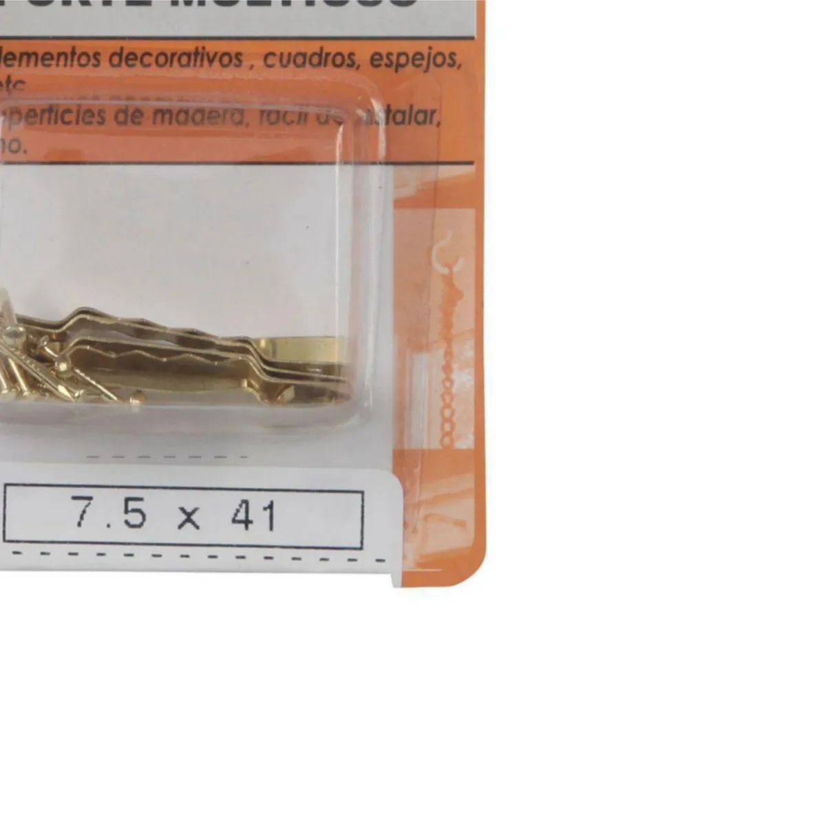 FIXSER - Soporte para Colgar Multiuso 7.5x41 con Clavo x 6 unid.