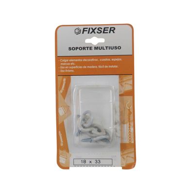 Soporte para Colgar Multiuso 18 x 33 con Clavo x 6 unid.