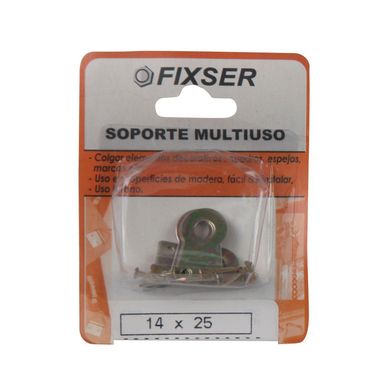 Soporte para Colgar Multiuso 14 x 25 con Clavo x 6 unid.