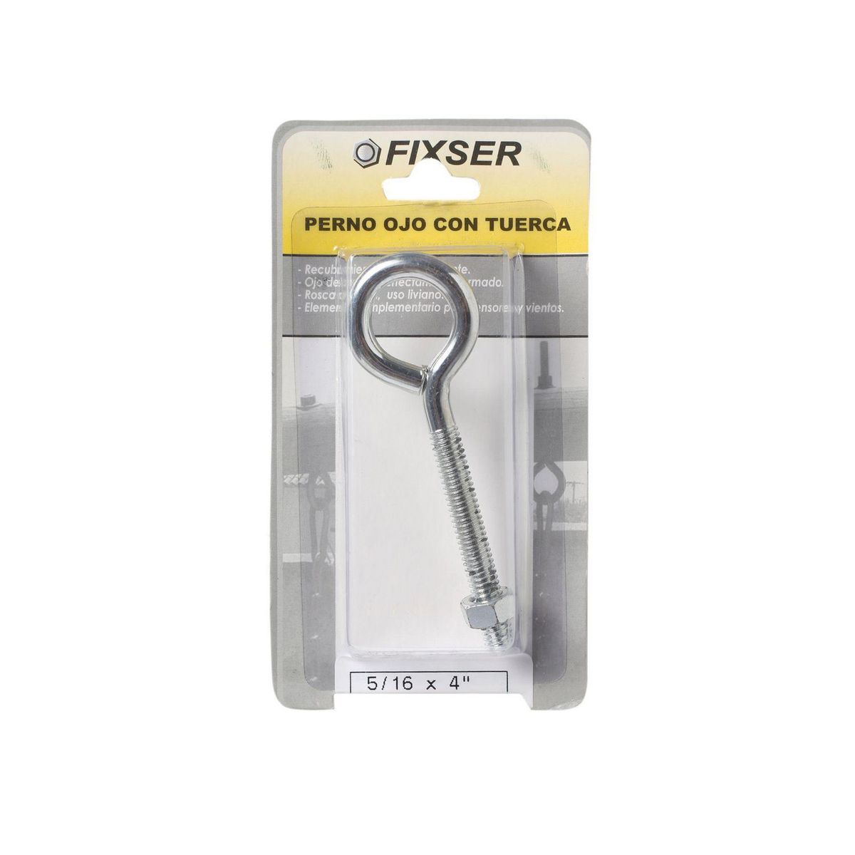 FIXSER - Perno Ojo con Tuerca 5/16x2.3/4 1 unid.